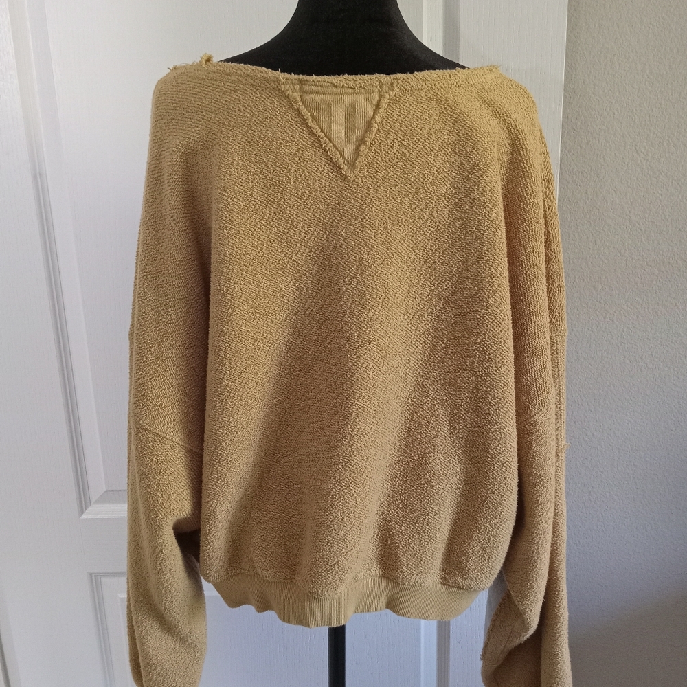 Free People We The Free Palo Alto Cotton Blend Pullover Sweatshirt - Picture 4 of 12